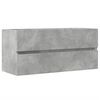 vidaXL Arm&aacute;rio lavat&oacute;rio 100x38,5x45 cm contraplacado cinzento cimento