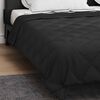 vidaXL Duvet de Ano Inteiro Preto 220 x 200 cm Microfibra