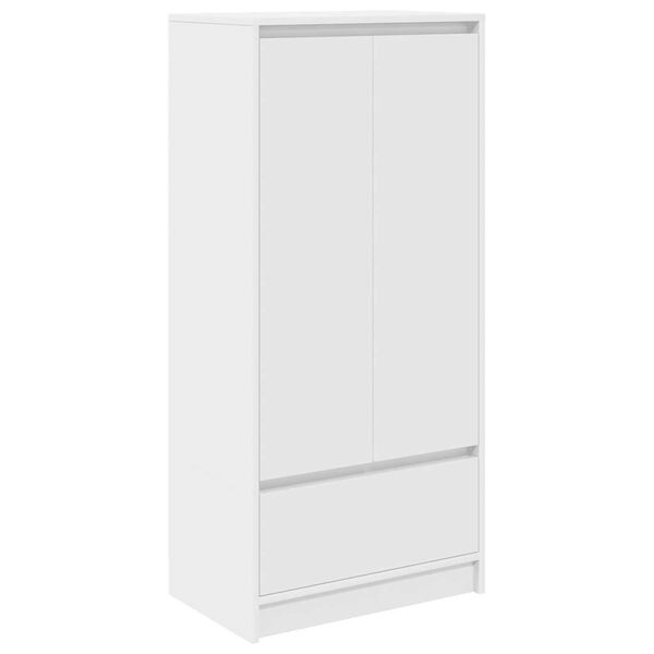 vidaXL Arm&aacute;rio com gaveta 55,5x34x119,5 cm derivados madeira branco