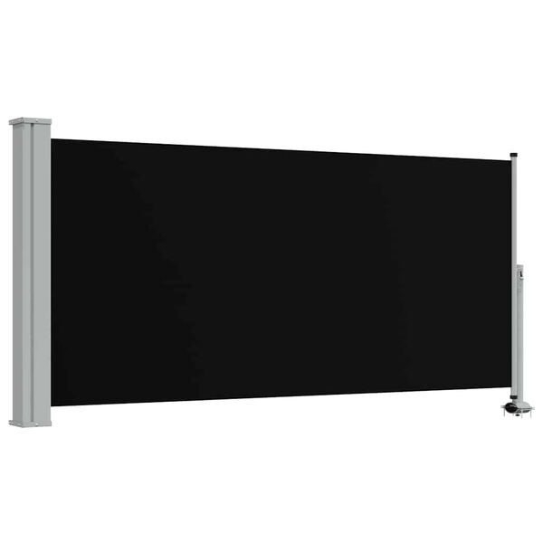vidaXL Toldo lateral retr&aacute;til para p&aacute;tio 120x300 cm preto