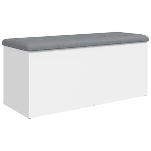 vidaXL Banco de arruma&ccedil;&atilde;o branco 102x42x45 cm madeira projetada