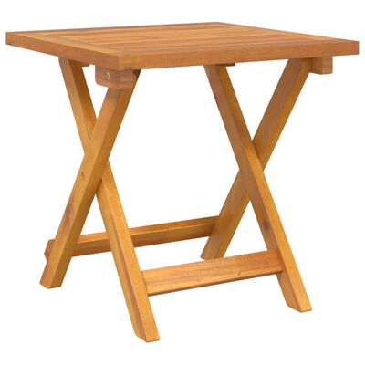 vidaXL Espreguiçadeira com mesa vime PE e madeira de acácia maciça