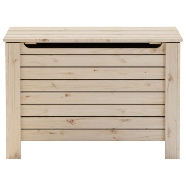 vidaXL Caixa de arrumação com tampa RANA 80x49x54 cm pinho maciço