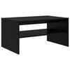vidaXL Mesa de centro Carvalho Preto 80 x 50 x 40 cm