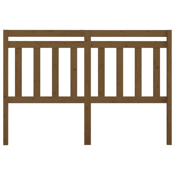 vidaXL Cabeceira de cama 156x4x100 cm pinho maci&ccedil;o castanho mel
