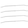 vidaXL Suporte de lona para reboques 4 Prateado 102-155 cm Alum&iacute;nio