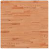 vidaXL Tampo de mesa quadrado 70x70x1,5 cm madeira de faia maci&ccedil;a