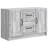 vidaXL Buffet Sonoma Cinzento 89 x 34,5 x 57 cm Derivados de Madeira
