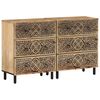vidaXL M&oacute;veis de apoio 2 pcs 60x33x75 cm madeira de mangueira maci&ccedil;a
