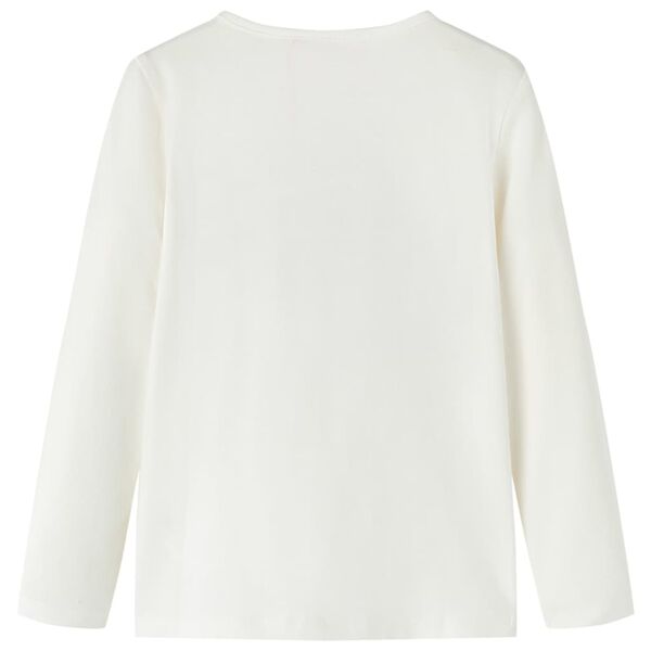 T-shirt de manga comprida para crian&ccedil;a cor cru 104