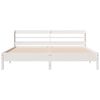 vidaXL Cama sem colch&atilde;o 180x200 cm madeira de pinho maci&ccedil;a branco