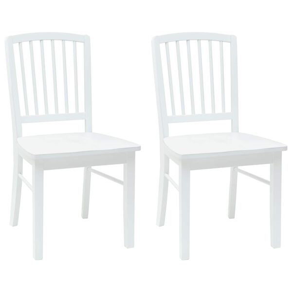 vidaXL Cadeiras de Jantar 2 pcs Branco 50 x 52,5 x 91 cm
