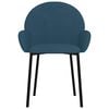 vidaXL Cadeiras de jantar 2 pcs veludo azul