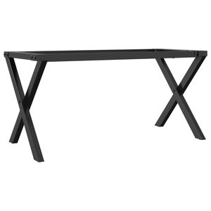 vidaXL Pernas para mesa de centro estrutura em X a&ccedil;o