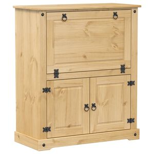 vidaXL Garrafeira Corona 97x45x114 cm madeira de pinho maci&ccedil;a