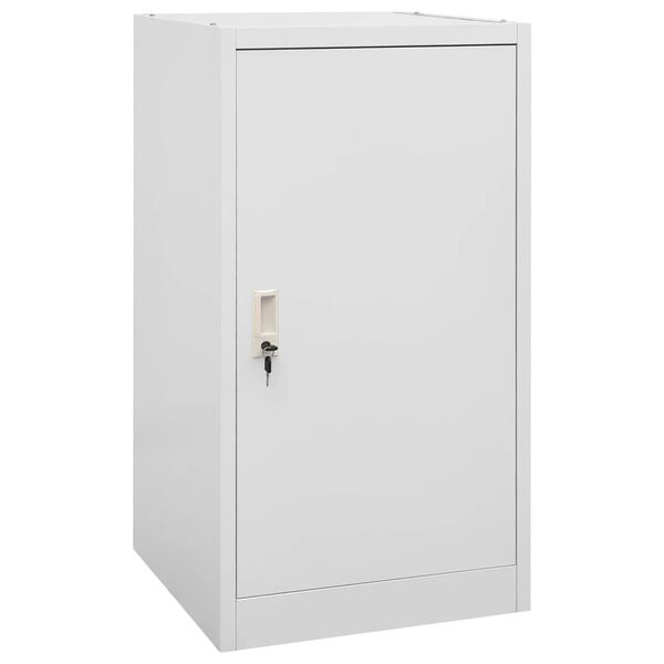 vidaXL Armário para selas 53x53x105 cm aço cinza-claro