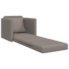 vidaXL Sofá-Cama Cinzento-acastanhado 74 x 77 x 81 cm tecido