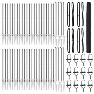 vidaXL Poste de Cerca Cinzento