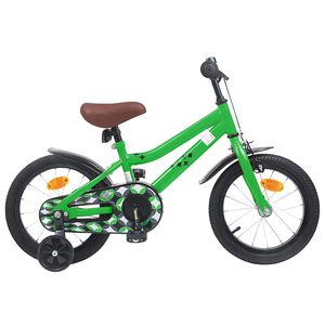 vidaXL Bicicleta Infantil 12 Polegadas para 2-4 anos Verde