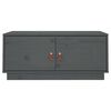 vidaXL Mesa de centro 80x50x35 cm pinho maci&ccedil;o cinza