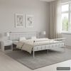 vidaXL Estrutura de cama 160x200 cm metal branco
