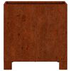 vidaXL Vaso/floreira com pernas 30x30x30 cm a&ccedil;o corten cor enferrujado