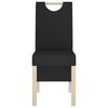 vidaXL Cadeiras de jantar 4 pcs tecido preto