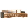 vidaXL Conjunto de Sof&aacute;s para Exterior 5 pcs Natural