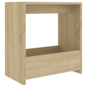 vidaXL Mesa de apoio 50x26x50 cm derivados de madeira carvalho sonoma