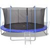 vidaXL Conjunto de trampolim com 5 pe&ccedil;as 3,96 m