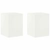 vidaXL Suporte para Plantas 2 pcs Branco 30 x 30 x 40 cm A&ccedil;o