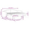 vidaXL Sof&aacute;-cama c/ gavet&atilde;o/gavetas 90x200 cm tecido cinza-acastanhado
