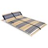 vidaXL Estrado de ripas com 42 ripas 7 zonas 100x200 cm