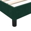 vidaXL Estrutura de cama sem colch&atilde;o 160x220 cm veludo verde-escuro