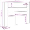vidaXL Cabeceira Madeira antiga 140 x 17 x 104,5 cm Madeira processada