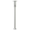 vidaXL Candeeiro de ch&atilde;o para exterior 100 cm a&ccedil;o inoxid&aacute;vel prateado
