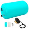 vidaXL Rolo de gin&aacute;stica/yoga insufl&aacute;vel com bomba 100x60 cm PVC verde