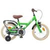 vidaXL Bicicleta Infantil 12 Polegadas para 2-4 anos Verde