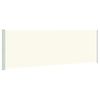 vidaXL Toldo lateral retr&aacute;til para p&aacute;tio 200x600 cm cor creme