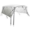 vidaXL Toldo 4 arcos Bimini paredes malha laterais 243x(170-182)x137cm
