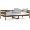vidaXL Sof&aacute;-cama 90x200 cm madeira de pinho maci&ccedil;a castanho-mel