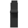 vidaXL Prateleiras de parede 2 pcs 38x12x38 cm deriv. de madeira preto