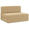 vidaXL Sof&aacute; Cama Dobr&aacute;vel Verde Cinza 70 x 72 x 60 cm Tecido