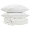vidaXL Conjunto de Edred&atilde;o 90% Penas de Ganso FULDA 3 unid. 210 GSM