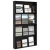 vidaXL Estante de Revistas 2 pcs Carvalho Preto 80 x 12 x 70 cm