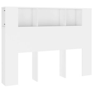 vidaXL Arm&aacute;rio de cabeceira 140x18,5x104,5 cm branco