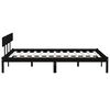 vidaXL Estrutura de cama super king 180x200 cm pinho maci&ccedil;o preto