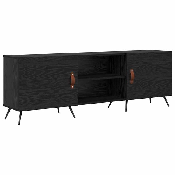 vidaXL Gabinete para TV Carvalho preto 150 x 30 x 50 cm