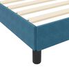 vidaXL Cama Box com colch&atilde;o Azul Escuro 200 x 200 cm tecido