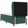 vidaXL Cama Box com colch&atilde;o Verde Escuro 190 x 90 cm Poli&eacute;ster